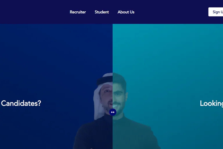 SMATCH recruiter and student landing page.